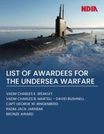 NDIA Undersea Warfare Division Awards